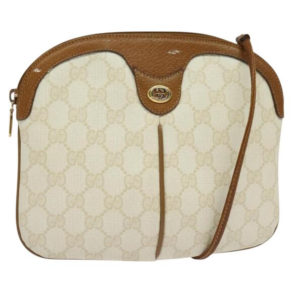 GUCCI GG Supreme Shoulder Bag Pvc White Gold 904 02 047 - Picture 1 of 16